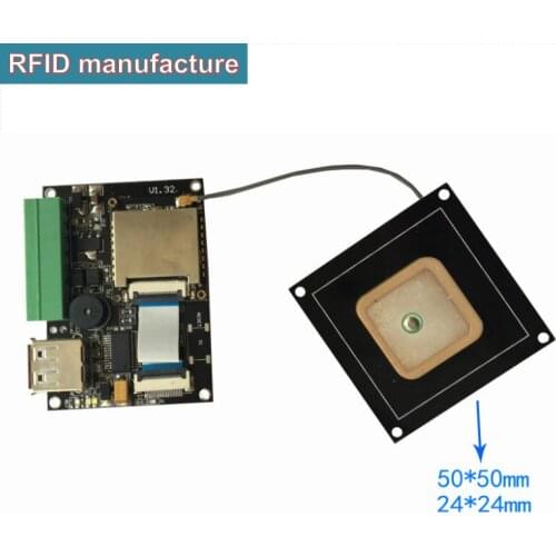 Ceramic rfid antenna 0dbi RHCP passive 865-928mhz small rfid uhf antenna work with UHF reader module with dev.rfid sticker inlay