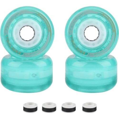 Drift Board Wheel 72mmx44mm 82A TWOLIONS PU Skateboard Wheels, LED Flash Skate Board Wheel with Magnet Core As Gift