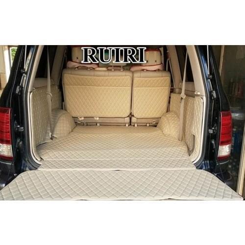 Full set car trunk mats for Toyota Land Cruiser 80 5 seats 1998-1890 durable boot carpets cargo liner mats for LC80 1994