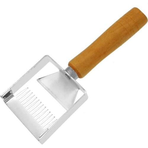 Stainless Steel Honey Knife Needle-Cut Shovel Two In One Honey Fork Shovel Rake Beekeeping Scraper Bee Tools