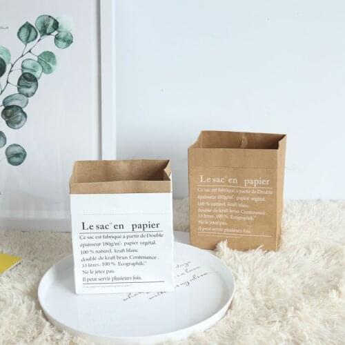 Nordic Style Vase Mini Storage Kraft Paper Bag Home Flower Arrangement wedding floral main Sundries Dried Storage Bag Paper Bag