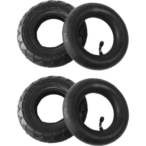 Novel-4PCS Electric Scooter Tire & Inner Tube,200X50 Inflatable Tire for Razor E100, E150, E200, Power Core E100, Dune Buggy