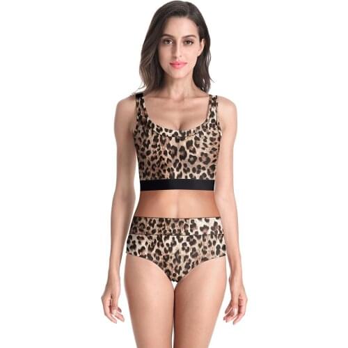 New Summer Sexy Leopard 3D Prints Backless Elastic Fitness Women One Piece Bathing Suits Bodysuits Beach Swimsuits Swimwear