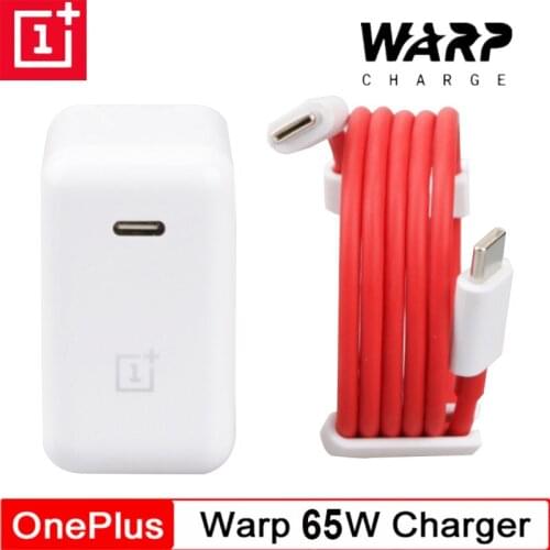 Oneplus Charger 65 Original Fast Warp charger 65W EU Adapter Type C to type c cable For OnePlus 9 Pro 9R 8T 8 Pro 7T Pro Nord 10