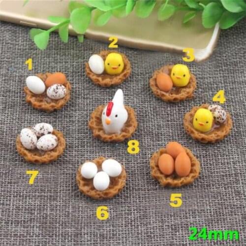 Creative Easter 8 Styles Resin Mini Swan Horse Duck Dolphin Figurines Microlandschaft Setting Miniatures Chicken Party DIY