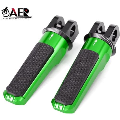 Motorcycle CNC Foot Pegs Footrest Front Rider Pedal for Kawasaki Z800 Z800E Z1000 Z1000R Z750R ZX6R ZX-6R 636 ZX10R