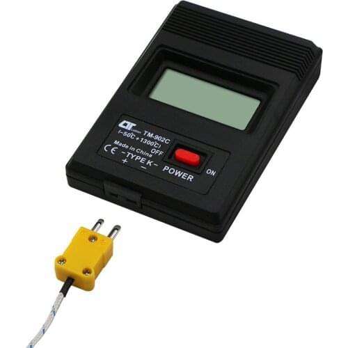 TM-902C Handheld Digital Thermometer -50C to 1300C Temperature Meter With K Type Thermometer Sensor+Thermocouple Probe detector