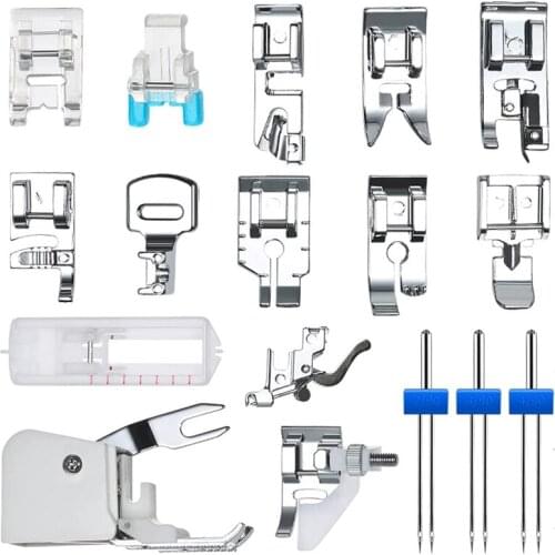 Sewing Machine Presser Feet Sewing Machine Walking Kit Foot Household Sewing Machine Accessories,Sewing Double Needles