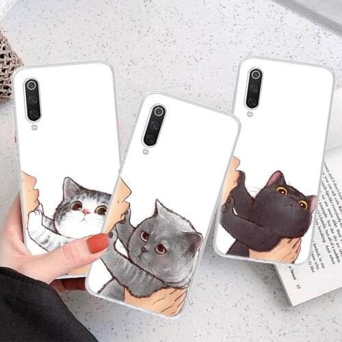 Kiss My Lovely Cat Kitten Silicon Phone Case For Xiaomi Note 10 Mi 11 9 8 CC9 10T 9T 5X 6X A3 A2 A1 Lite Pro Poco F1 X3 Cover Co