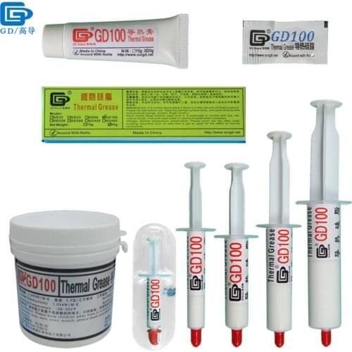 Net Weight 0.5/1/3/7/15/20/30/90/150 Grams GD100 Thermal Conductive Grease Paste Plaster CPU Heat Sink Compound MB SSY SY ST CN