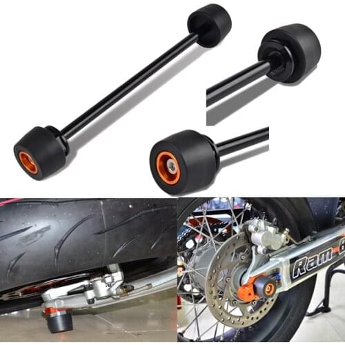 Rear Axle Slider Wheel Fork Crash Protector For KTM 950 990 Super Enduro Duke LC8 Adventure S Duke Supermoto SMR SMT RC8 RC8R