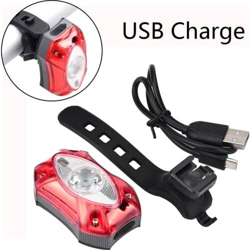 Bicycle Tail Light Led USB Rechargeable Bike Taillight Waterproof Riding Rear light Cycling Tail-Lamp Raypal Rain Bright Light