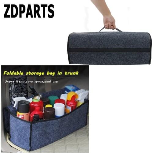 ZD For Volvo S60 V70 XC90 Subaru Forester Peugeot 307 206 308 407 205 Car Rear Boot Portable Debris Bag Trunk Storage Organizer