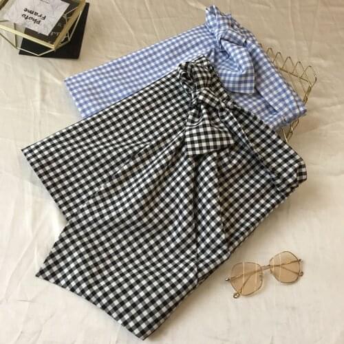 Irregular Design Plaid Skirt Womens High Waist Slimming Skirt Anti-Slip Mini Skirts 2020 Summer Ladies Clothes Jupe Femme