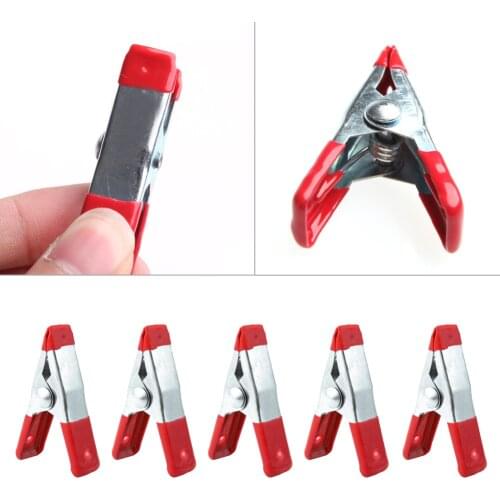 10PCS Metal Spring Clamps 2" Clip Soft Plastic Tips Grip Photos Craft