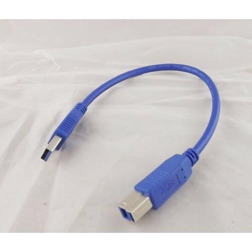 10pcs USB 3.0 Type A Male Plug To B Male Printer Scanner Data Wire Cord Cable 30cm 1FT