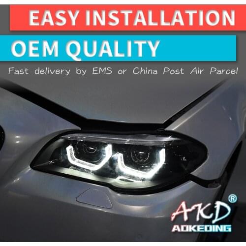 Car Styling for BMW F10 F11 F18 528i 530i 535i M5 Type Head lamp LED Headlight LED Dual Projector Headlights