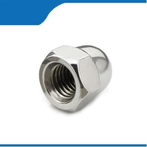 Free shipping 20PCS M3*6H M5*10H M6*12H M8*15H Acorn Nut stainless steel 304 acorn nut Cap Nuts Decorative Cover Semicircle