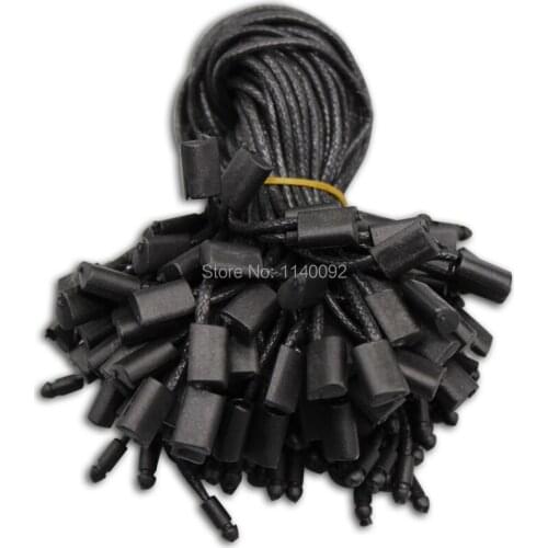 Free shipping wholesales top quality white clothing hang tag wax cord 18cm/garment tag line/string buckle/thread 500 pcs a lot