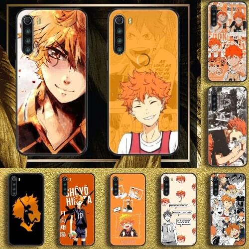 Hinata Shoyo Anime Haikyuu Phone case For Xiaomi Redmi Note 7 7A 8 8T 9 9A 9S 10 K30 Pro Ultra black tpu waterproof soft