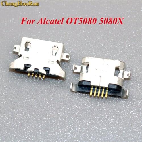 ChengHaoRan For Alcatel Shine Lite OT5080 5080X 5080U 5080 micro USB jack socket connector Port phone dock plug Charge Board