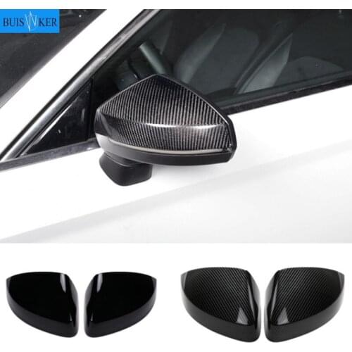 Black Side Mirror Cap Covers for Audi A3 S3 8V RS3 2013 2014 2015 2016 2018 2017 2019 Replace (Glossy Pearl Black)