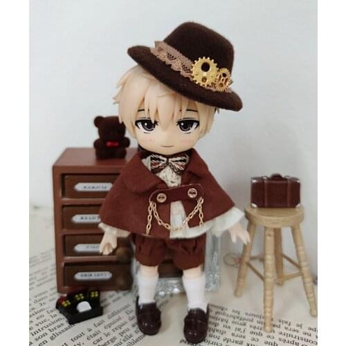 Childrens hand toys 1/12 ob11 doll doll clothes hoodie with big cap available BJD / SD doll accessories ob11doll Sports pants