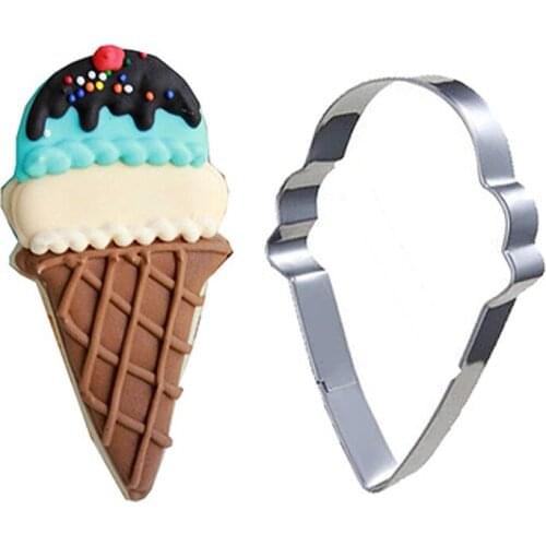Ice Cream Shape Mould for Cookies Cookie Cutter Fondant Cake Decorating Tools Confectionery Tool Fruit Cutting Steel
