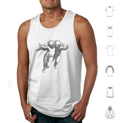 Cherubs-Angels-Cupids Tank Tops Vest Cotton Cherubim Angels Cupids Cherubs Boys Babies Playful Cute Exotic Putti Toddlers Eros