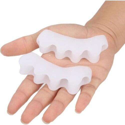 Foot Care Tool Toe Hallux Valgus Corrector Gel Silicone Toe Protector Straightener Spreader Separator LX4006