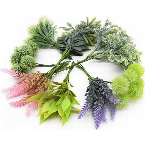 6 pieces Artificial lavender bouquet Imitation plant Wedding decoration Home decoration accessories Flower arrangement Candy box