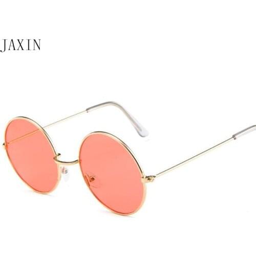 JAXIN Personality trend round Sun Glasses Lady Fashion novel Sunglasses Women beautiful gorgeous new glasses UV400 okulary2019