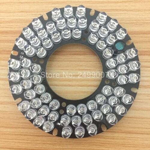 Lihmsek 72pcs White Black IR LEDs 90 degree 940nm Invisible LED Board for IR Infrared Illuminator light Board for lamp