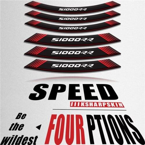 Tire modified motorcycle sticker inner wheel reflective personality wheel decorative decal for BMW S1000RR