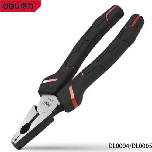 Deli Electrician Pliers Wire Cable Cutter Plumbing Wire Cutter Pliers Industrial Grade Electric Wire Stripping Crimping Vise
