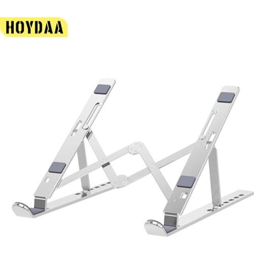 Laptop Stand Portable Notebook Holder Aluminum Adjustable Foldable Ventilated Tablet Computer Cooling Rack