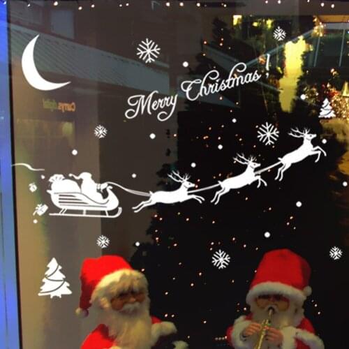 Poster Christmas Decoration Decal Window Stickers Home Decor