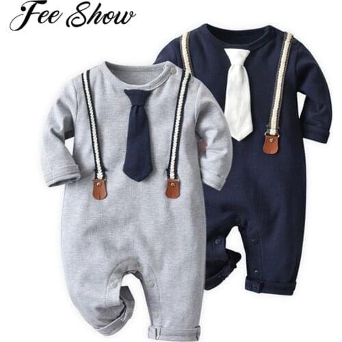 Autumn Winter Newborn Baby Clothes Long Sleeves Solid Color Baby Romper Cotton Infant Toddler Jumpsuit Warm Baby Boy Clothing