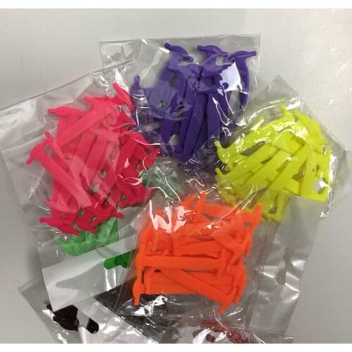 16pcs/lot Silicone Elastic Shoelaces Special No Tie Shoelace Lacing Kids Adult Sneakers Quick Shoe Lace for Women Lacing Rubber