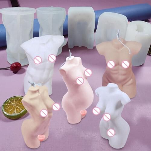 Body Candle Silicone Mold Mens and Womens Body Art Wax Mold Silicone Mold Soap Candle Resin Moids Silicone Candle Mold