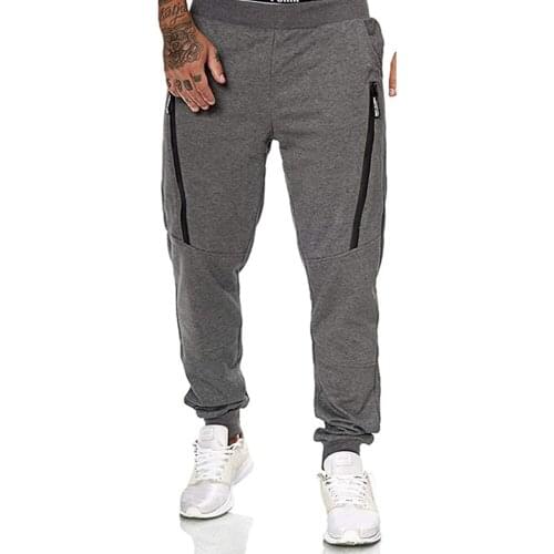 Joggers Sweatpants Mens Slim Casual Pants Male Gym Fitness Workout Cotton Trackpants Autumn New Sport Workout Track Pants