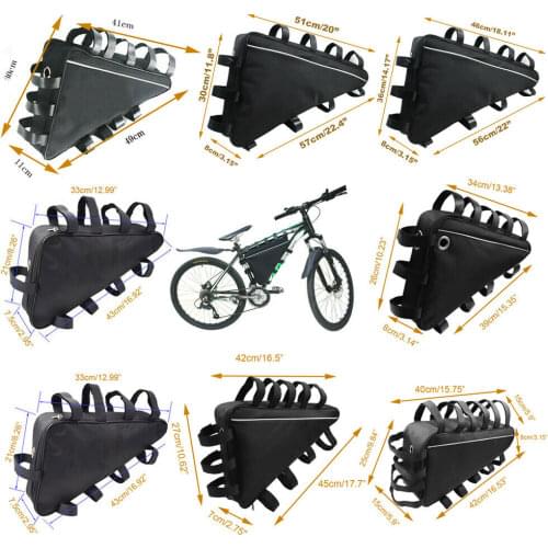 Mountain Bike Triangle Large Capacity Tube Frame Bag Case Battery MTB Storage Many Sizes Cycling Bike Bag Toolkit Bicycle Parts