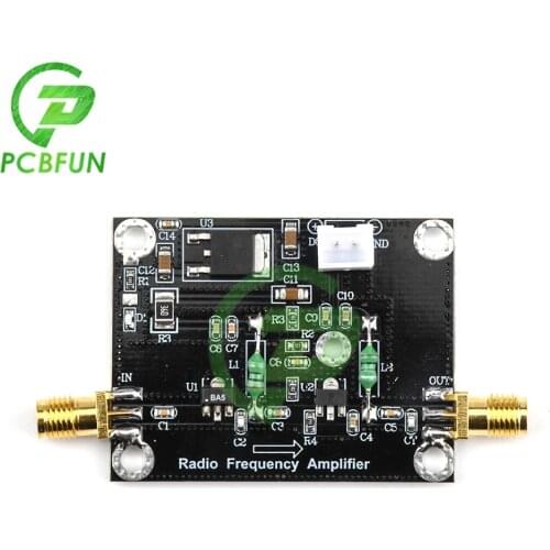 1M-1000MHz 2W Power Amplifier Board HF FM VHF UHF FM Transmission Broadband Radio Frequency Power Amplifier Module DC 12V 15V