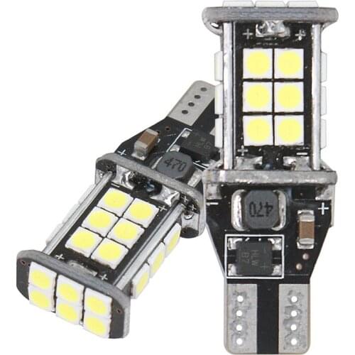 2pcs T15 W16W LED Canbus 3030 24SMD1156 7440 LED Bulb 12V Reverse Lights Brake Turn Signal Lamp Bright White Wholesale