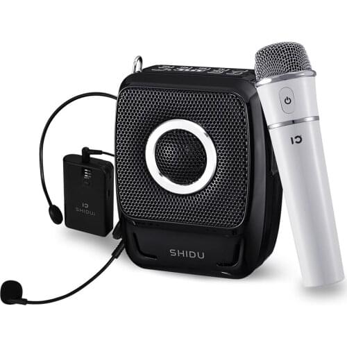 25W High Power Small UHF Wireless Megaphone with Headsets Mic SHIDU SD-S92