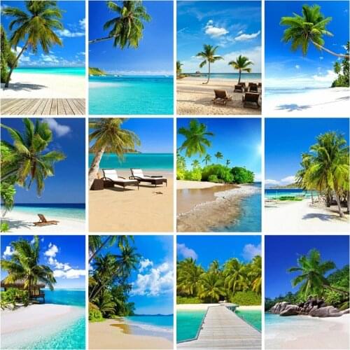 5D Diamond Painting Full Square/round New Arrivals Seaside Diamond Embroidery Beach Landscape Cross Stitch Art Home Decor