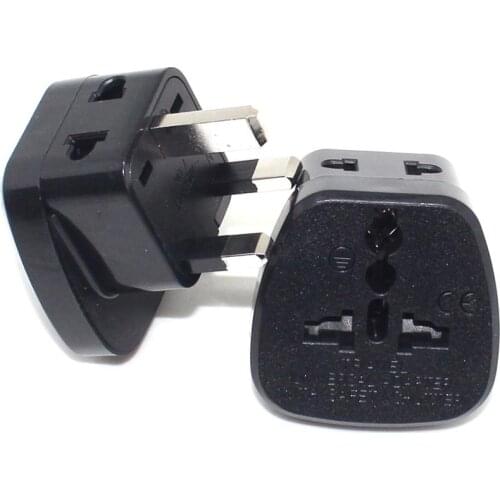 UK Travel Adapter With Safety Shutter (Type G), US/AU/EU to Singapore Malaysia British Hongkong Conversion Plug