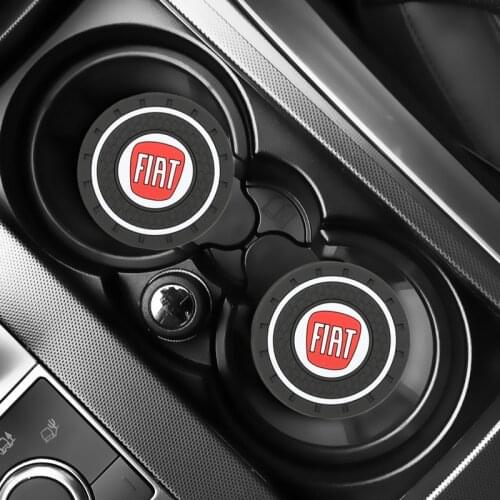 2PCS Car Water Cup Bottle Holder Anti-slip Pad Mat for Fiat Panda Bravo Punto Linea Croma 500 595 Accesspories Car Styling