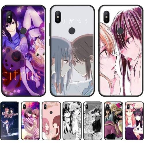 Citrus anime Girl Phone Case For Xiaomi Redmi 7 9t 9se k20 mi8 max3 lite 9 note 8 9s 10 pro Soft Silicone Shell Cover Funda