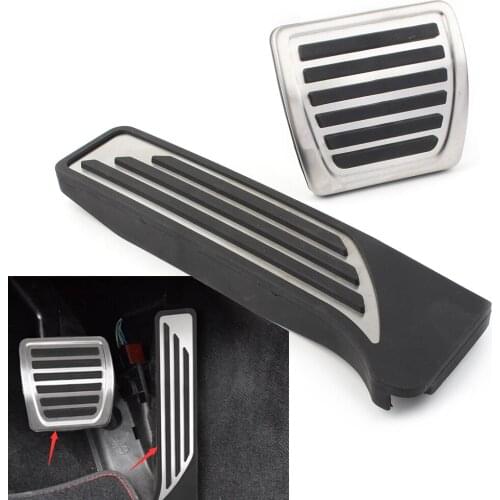 For Alfa Romeo Giulia/Stelvio 2017-2020 MT Accelerator Brake Footrest Pedal Pad Stainless Car Decoration Modified Accessory